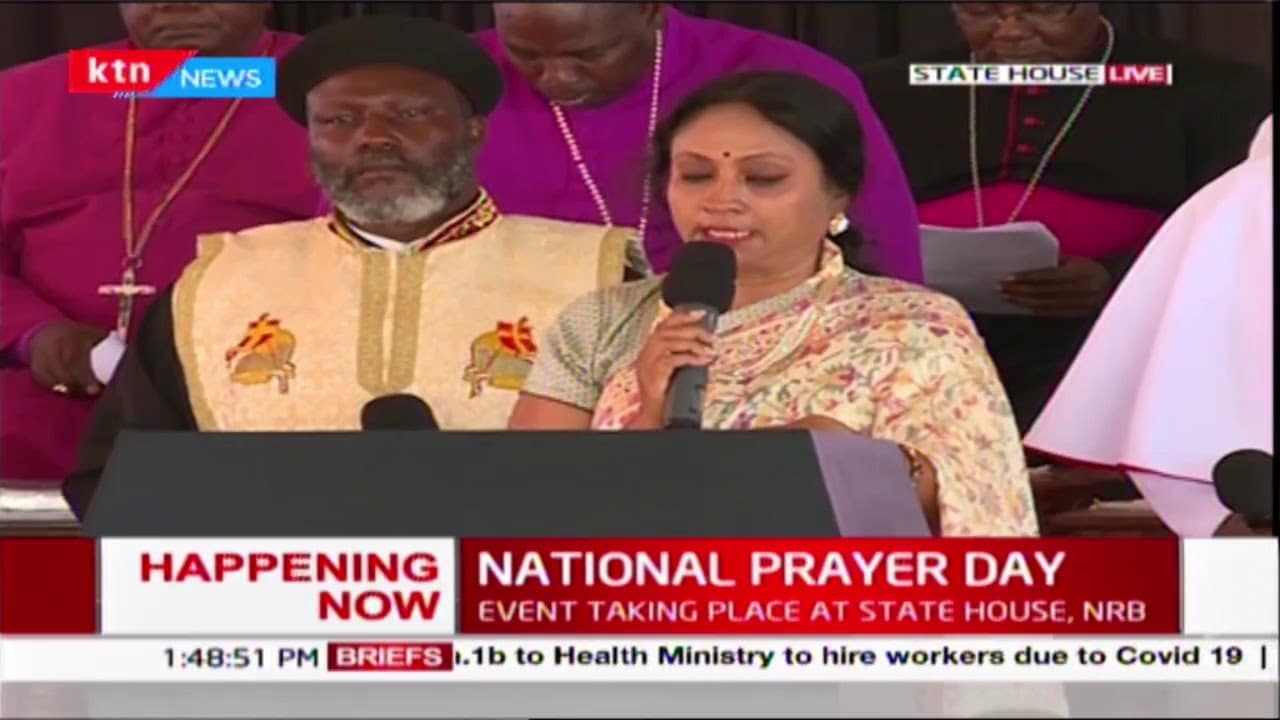 Madam Sujatha Chants universal Hindu prayer during National prayer day