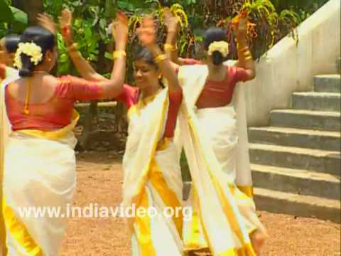 Thiruvathirakali, song, ritual, folk dance, Hindu festival, Lord Shiva, Parvati, Kerala, India