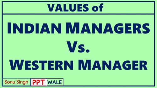 VALUES OF INDIAN MANAGERS VS WESTERN MANAGERS | BBA/MBA | #Values_and_ethics | ppt