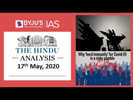 'The Hindu' Analysis for 17th May, 2020. (Current Affairs for UPSC/IAS)