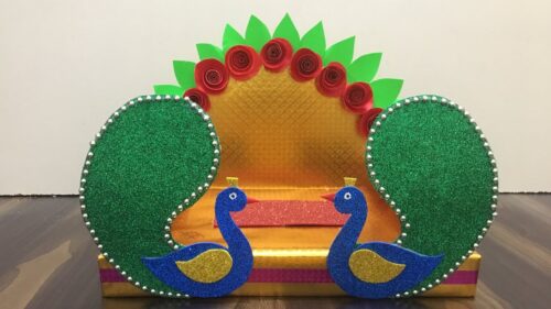 Ganpati decoration idea/How to make Ganpati makhar/ganesh chaturthi craft
