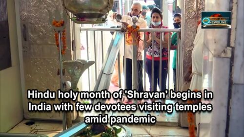 Hindu holy month of 'Shravan' begins in India with few devotees visiting temples amid pandemic