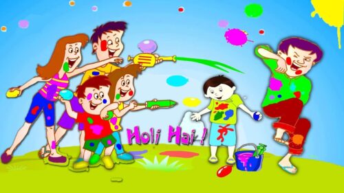 Holi Festival Of Colors | Dum Dum Nursery Rhymes Song for Children by Ultra Kids Zone