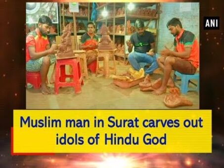 Muslim man in Surat carves out idols of Hindu God - #Gujurat News