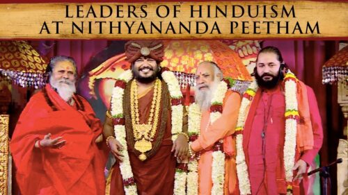 Niranjani Akhada Pancha, Governing Leaders of Hinduism's Largest Apex Body, at Nithyananda Peetham
