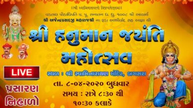Shree Hanuman Jayanti Mahotsav || Shree Swaminarayan Mandir, Bagasra || 08-04-2020