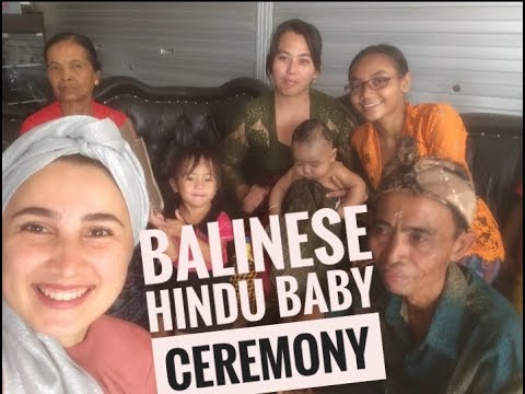 Bali'de Hindu bebek torenine katildim/ Balinese-Hindu/ 37-day baby ceremony PART II