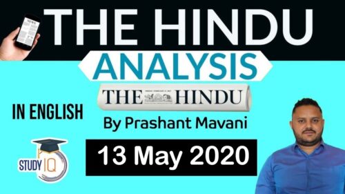 English 13 May 2020 - The Hindu Editorial News Paper Analysis [UPSC/SSC/IBPS] Current Affairs