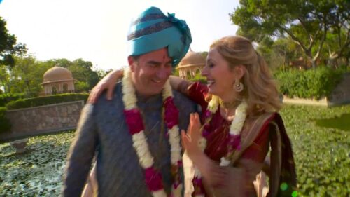 Linda Swain Renews Vows “Hindu Style” with Ian Swain at Raj Vilas in Jaipur