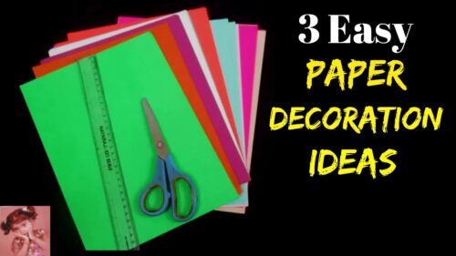 3 Easy Paper Decoration Ideas for Ganesh Festival | Ganesh Chaturthi Decoration at Home 2018