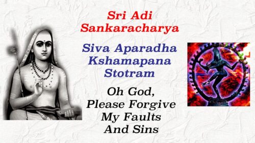 FORGIVE MY FAULTS AND SINS ~ SIVA APARADHA KSHAMAPANA STOTRAM ~ ENGLISH MEANING & NARRATION