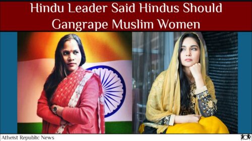 Hindu Leader Said Hindus Should Gangrape Muslim Women 🕉️🧕