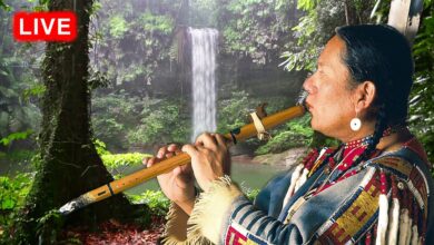 Native American Flute Music and Rain - Relaxing Music, Meditation Music, Deep Sleep Music