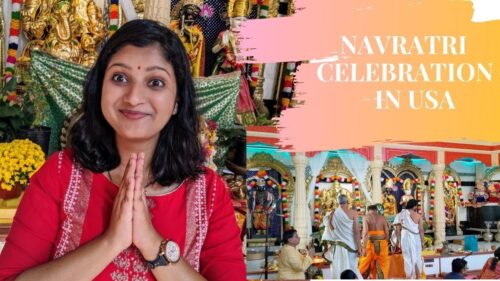 Navratri celebration in USA | Hindu temple visit | Albeli Ritu
