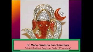 Sri Maha Ganesha Pancharatnam English Transliteration with meaning