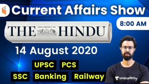 8:00 AM - Daily Current Affairs 2020 by Bhunesh Sharma | 14 August 2020 | wifistudy