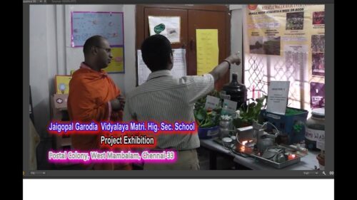 Bhakthi Vridhaananda visit | Student Project Exhibition | Jaigopal Garodia Hindu Vidyalaya HSS