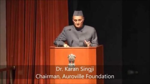 Dr. Karan Singhji at the presentation of the Encyclopedia of Hinduism
