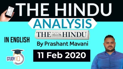 English 11 February 2020 - The Hindu Editorial News Paper Analysis [UPSC/SSC/IBPS] Current Affairs
