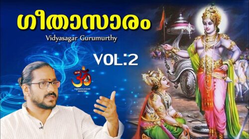 ഗീതാസാരം 02 | Geethasaram in Malayalam | Vidhyasagar Gurumoorthy | Hinduism മലയാളം