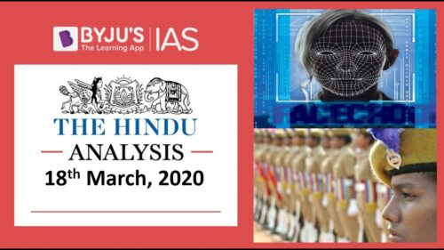 'The Hindu' Analysis for 18th March, 2020. (Current Affairs for UPSC/IAS)