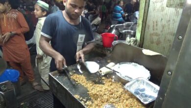 Chicken Shawarma Burger Chicken Roll & Rumali Roti | Street Food Bara Hindu Rao Road Delhi