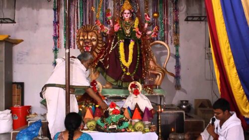 Navratri Durga Puja at Sri Indraprastha Colony Temple (Hyderabad)
