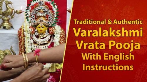 Varamahalakshmi Vrata Pooja Vidhanam 2020 | English instructions By Priest | Complete & Full Pooja