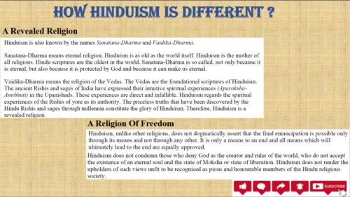 How Hinduism is Different?