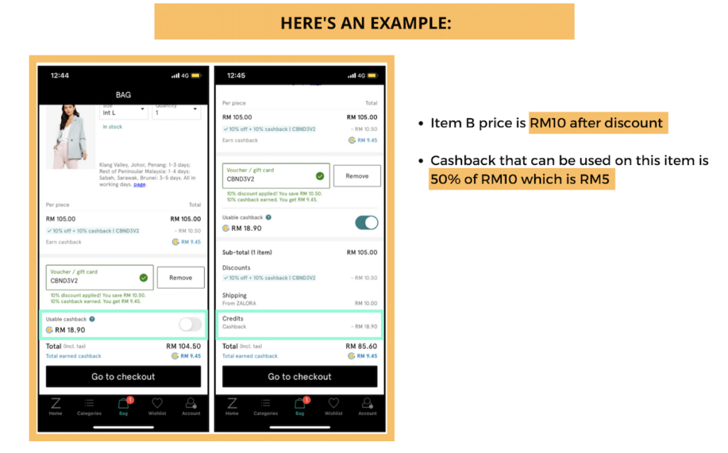 How Cashback Works In Zalora