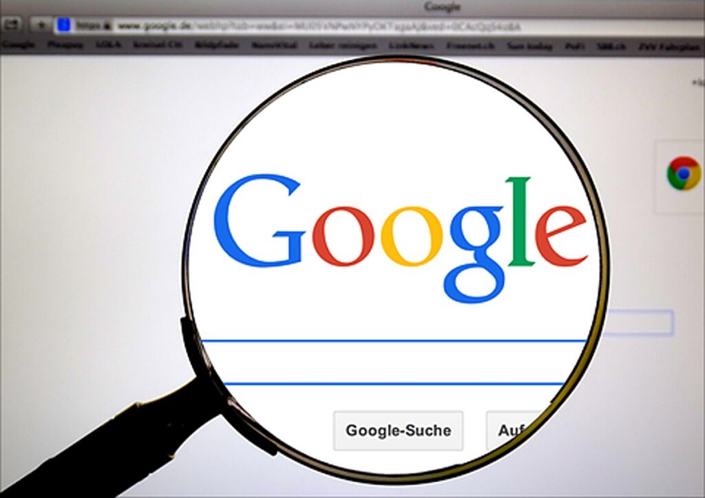 First Page of Google Search Engine